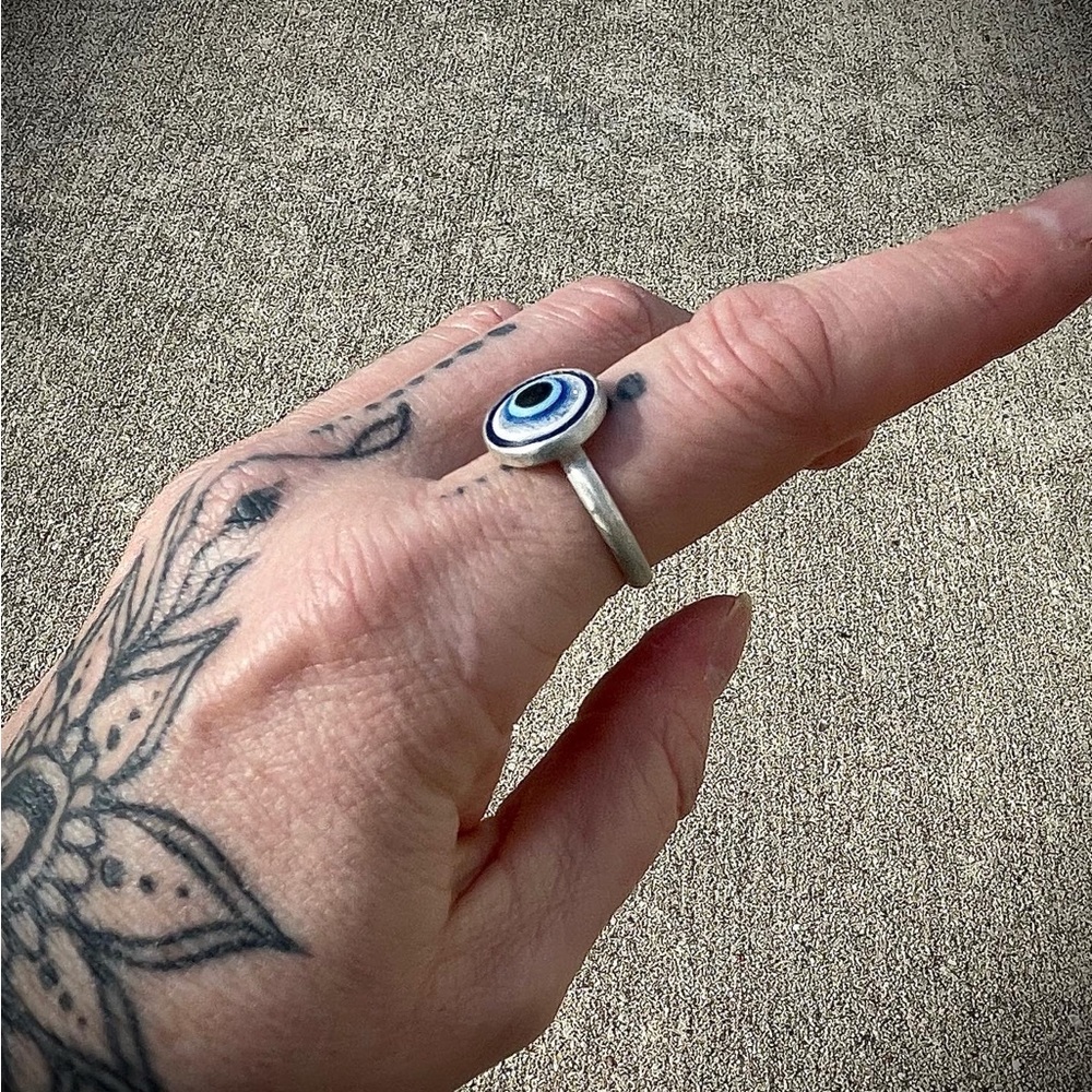 Evil Eye Ring Size 3 - image 2